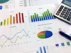 Web analytics spread across a table.